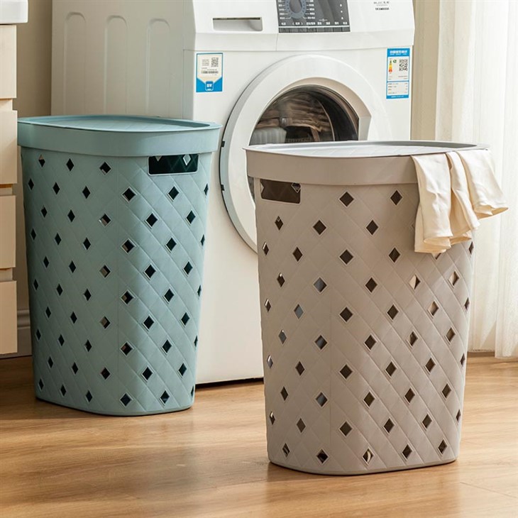 Tall Woven Laundry Basket high quality