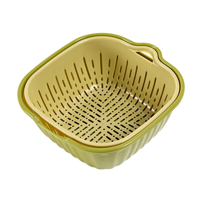 Double Layer Plastic Colander Set factory