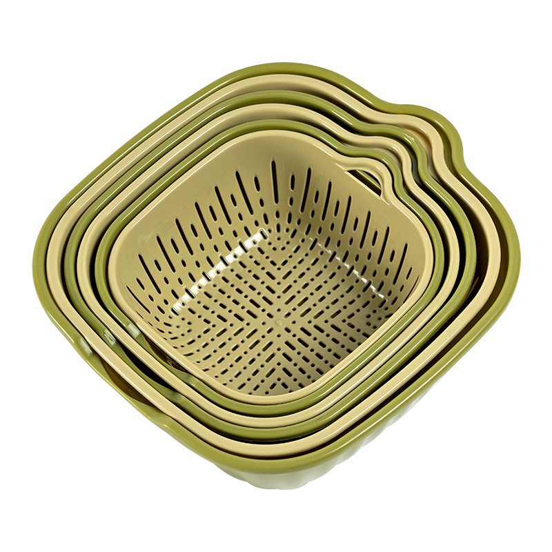 Double Layer Plastic Colander Set factory