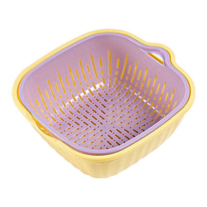 Double Layer Plastic Colander Set price
